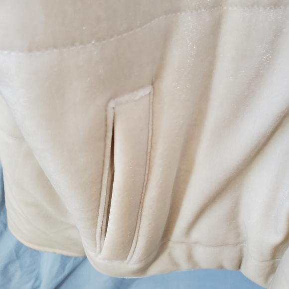 LC Lauren Conrad Women's Cream Quilted Jacket Size Large - Picture 5 of 9